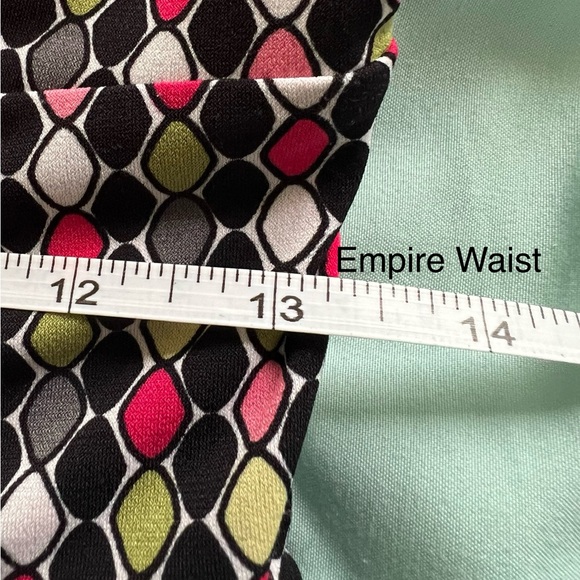 East 5th Retro Green & Pink A-Line Petite Dress - Picture 7 of 8